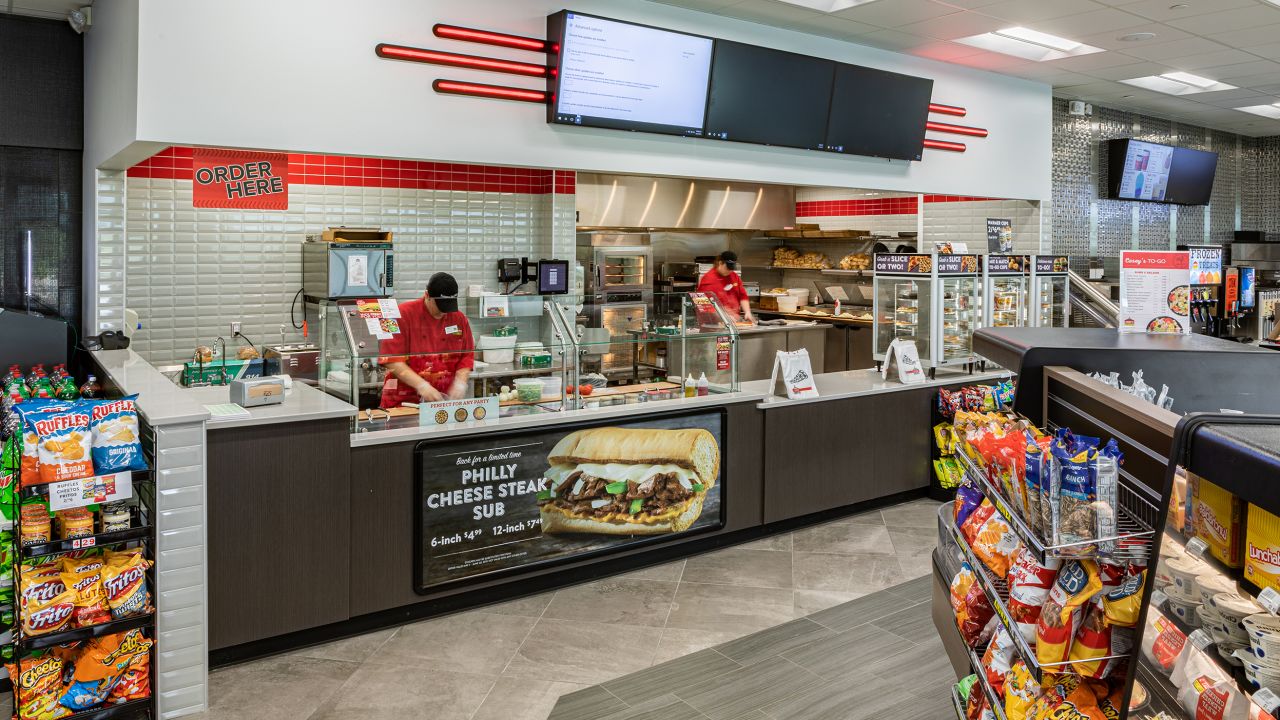 Casey's, based in Iowa, has grown to become America's fifth largest pizza chain. 