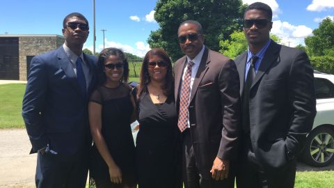 Jill Henderson says this June 2017 picture is the last family photograph they took altogether. Pictured are Bakari, his sister Jory, Jill, Phil and Bakari's brother, PJ. 