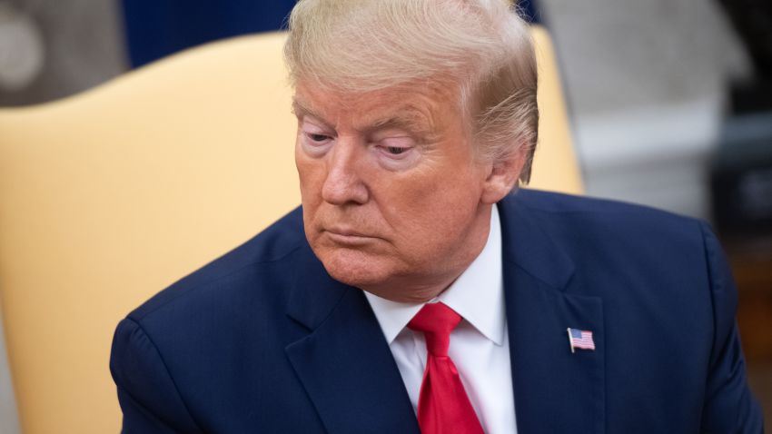 US President Donald Trump speaks during a meeting with Greek Prime Minister Kyriakos Mitsotakis in the Oval Office of the White House in Washington, DC, January 7, 2020. (Photo by SAUL LOEB / AFP) (Photo by SAUL LOEB/AFP via Getty Images)