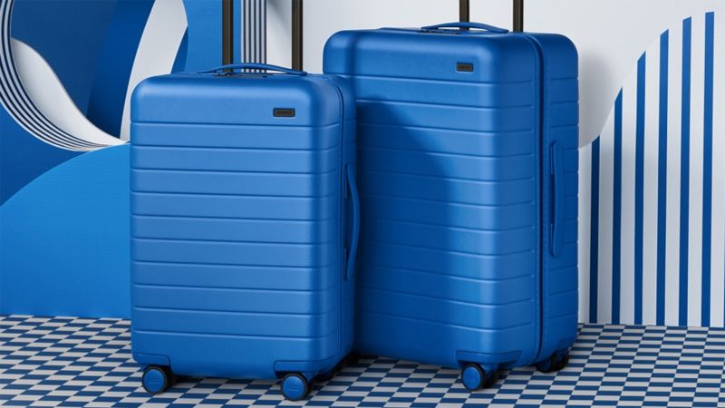 blue away suitcase