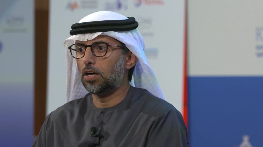 A screenshot of UAE Energy Minister Suhail Al Mazrouei