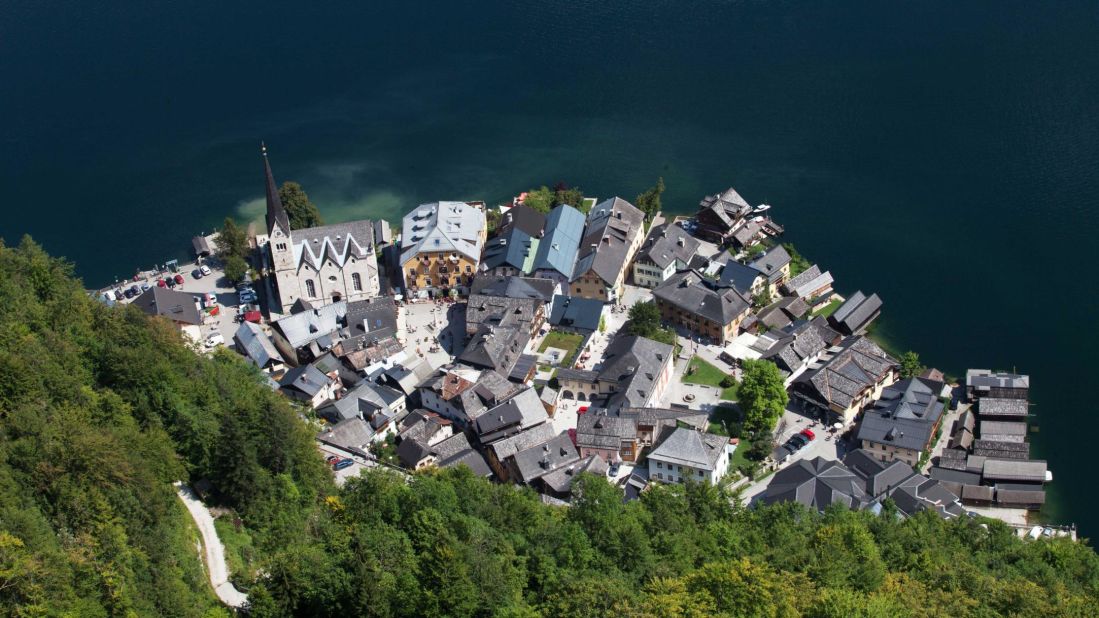 <strong>Popular spot:</strong> The Austrian village of Hallstatt is chocolate-box pretty -- and the tourists keep flocking.