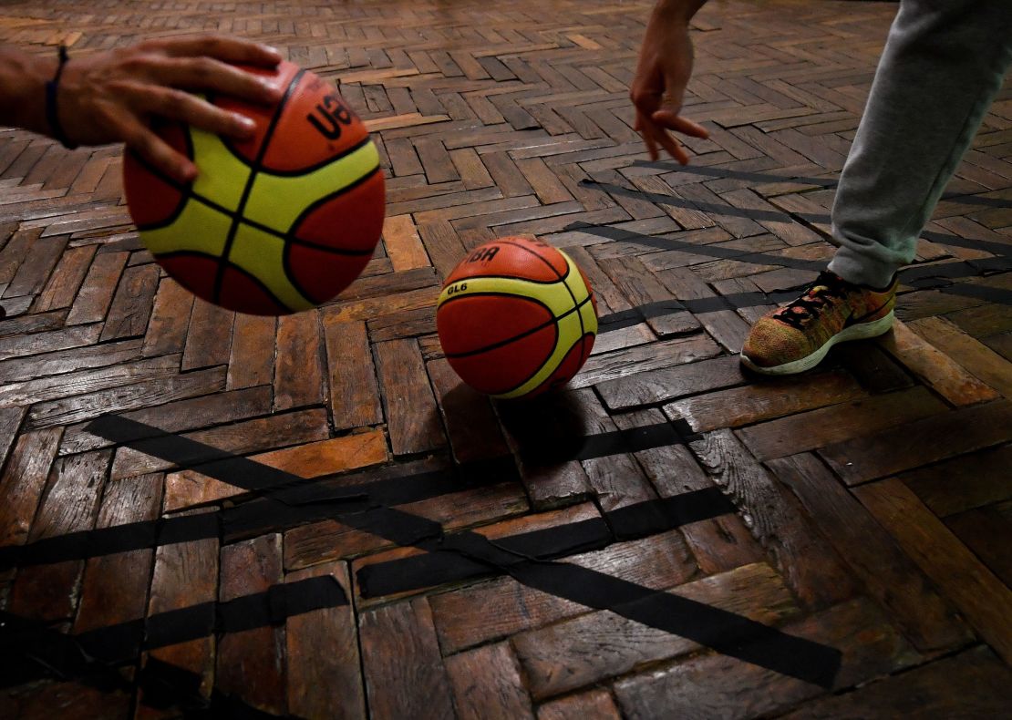 The basketball court and other facilities at rue de Prévise are in need of repairs.