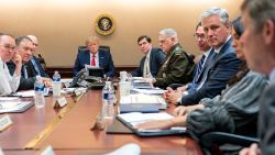The White House released this photo of President Trump, Vice President Mike Pence and other officials in the Situation Room of the White House, on a further meeting about the Islamic Republic of Iran missile attacks on U.S. military facilities in Iraq.