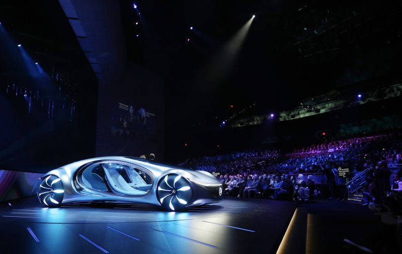 The Far Out And Futuristic Cars Of CES | CNN Business