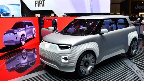 Pick a color. The Fiat Centoventi is an easily customizable electric car.
