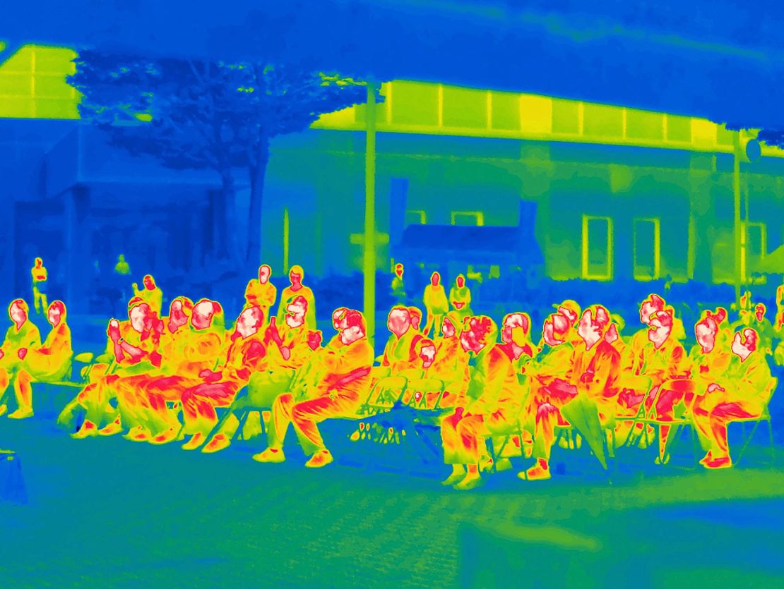 Giles Price shot the images using a thermal camera.