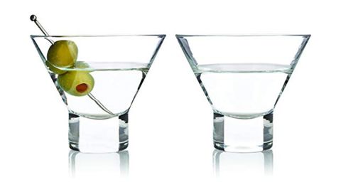 Viski Stemless Martini Glasses, Set of 2