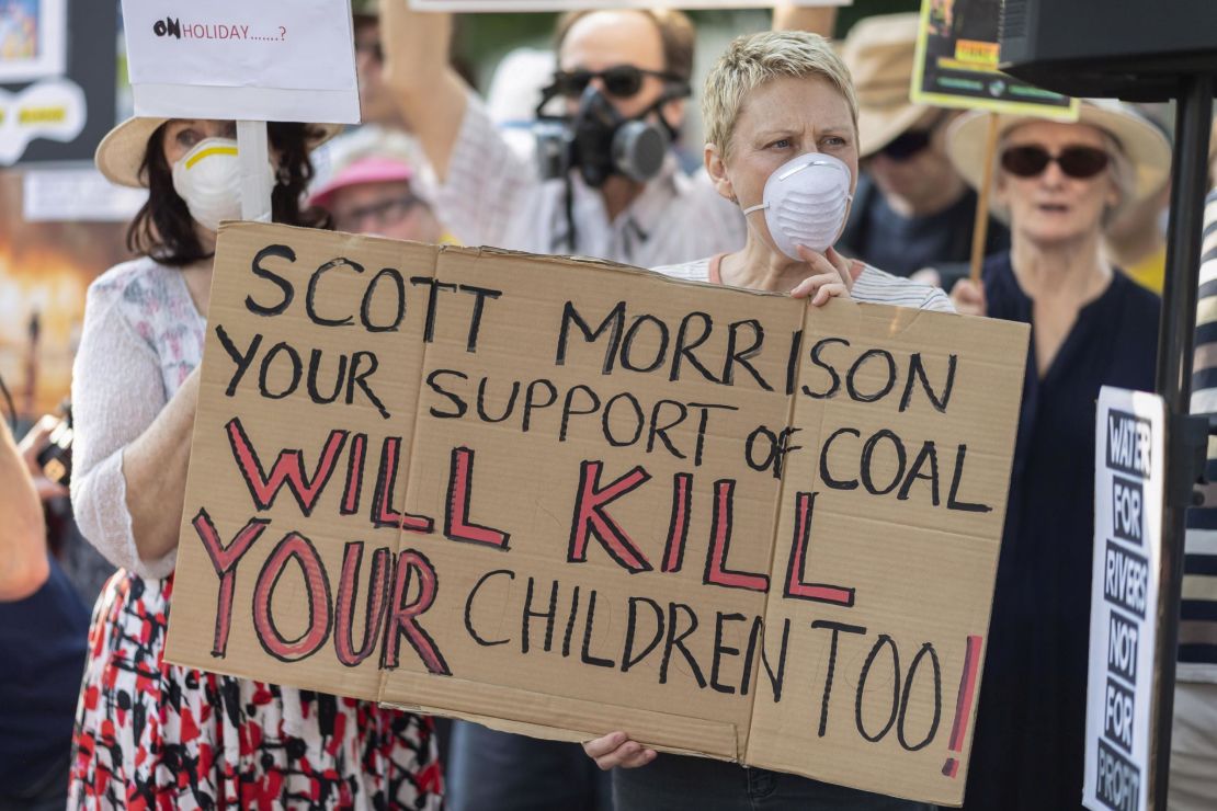 A climate protest in Sydney, Australia, on December 19, 2019.