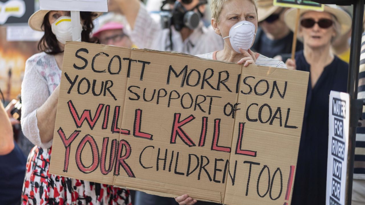 A climate protest in Sydney, Australia, on December 19, 2019.