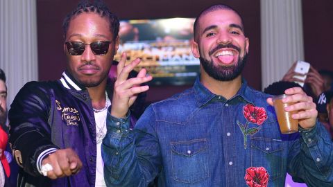 Rappers Future and Drake at The Mansion Elan in August 2016 in Atlanta