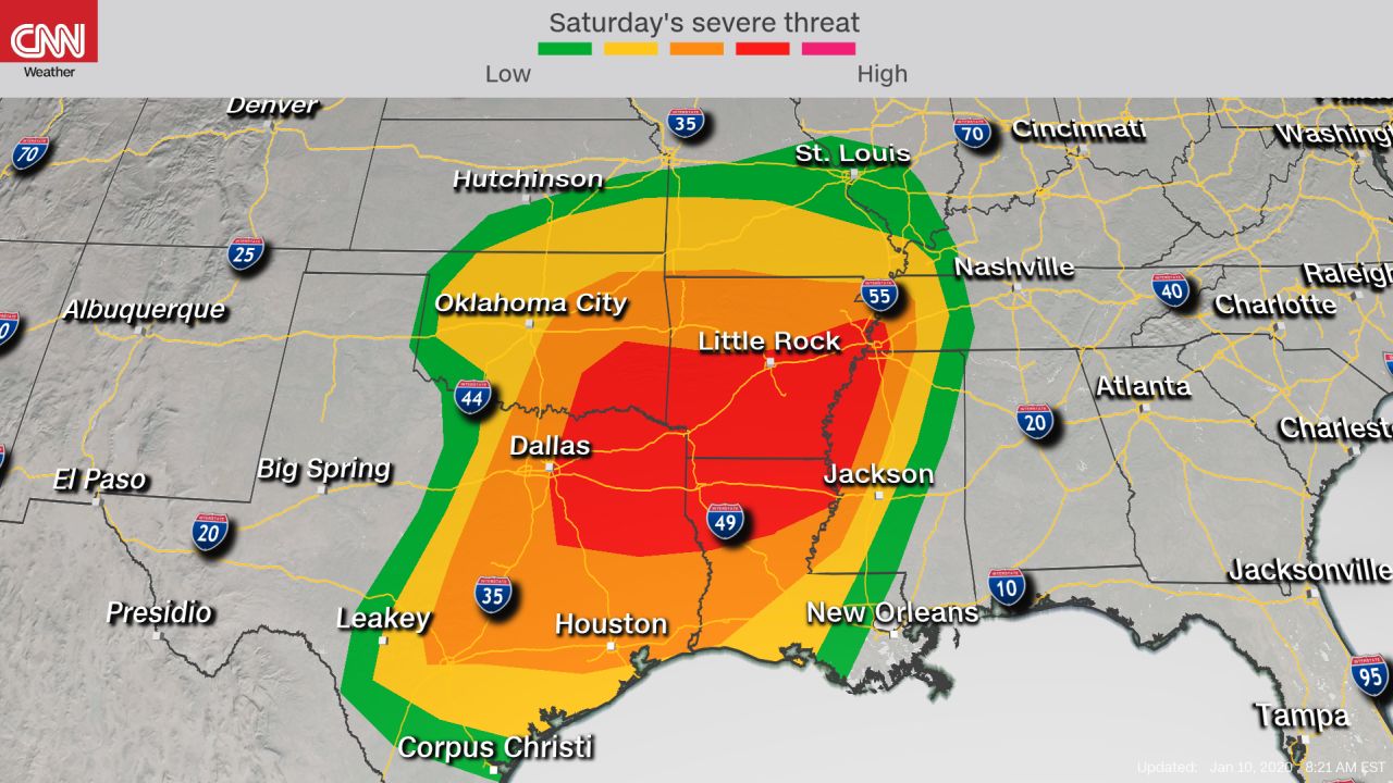 weather severe outlook Friday 9a 20200110