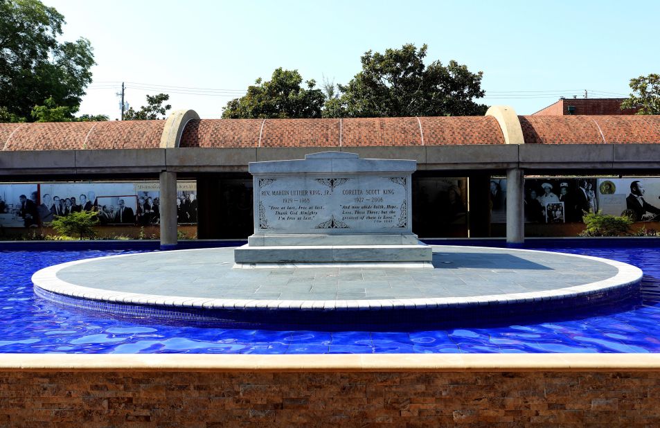 <strong>Final resting place (Atlanta):</strong> Right by Ebenezer, you'll find the tombs of Martin Luther King Jr. and his wife, Coretta Scott King, at the Martin Luther King Jr. Center for Nonviolent Social Change. 