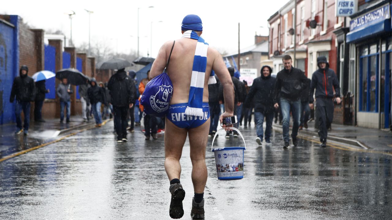 Cullen has been wearing his Speedo's and shaking his bucket at Everton matches to raise money for charity for years now.