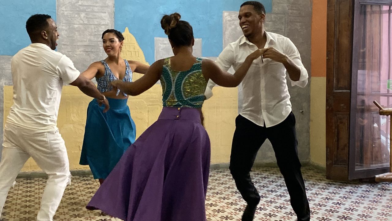 <strong>Dancing in Havana. </strong>Members of a Friendly Planet tour visit La Casa del Son to watch these dance instructors demonstrating their their salsa, cha-cha and mambo moves and dance with them. 