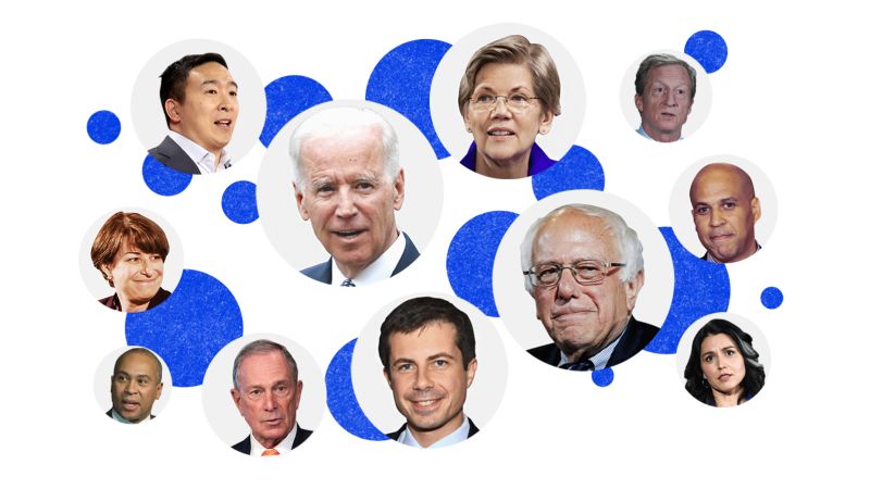 Look over here! Democratic candidates struggle for recognition in outsize  field