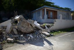 A 5.9 earthquake Saturday was the latest to damage buildings on the island of Puerto Rico.