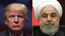 US President Donald Trump and his Iranian counterpart Hassan Rouhani (FILE PHOTOS)