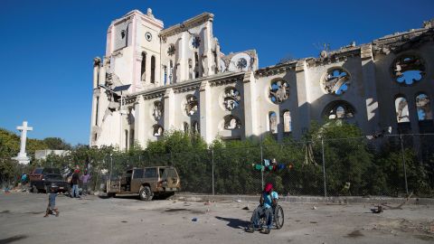The Port-au-Prince Cathedral, destroyed by the 2010 earthquake, still hasn't been rebuilt 10 years later.