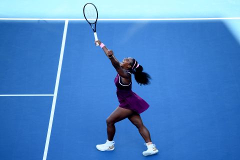 Serena Williams celebrates after winning the ASB Classic in Auckland, New Zealand, on Sunday, January 12. This is Williams' <a href="https://www.cnn.com/2020/01/12/tennis/serena-williams-wins-first-title-mom-spt-intl/index.html" target="_blank">first professional tennis title since giving birth</a> to her daughter Alexis Olympia in September 2017.