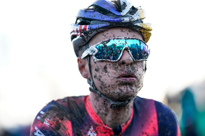 British cyclist Tom Pidcock wins the Senior Men's Trophy Race during the HSBC UK National Cyclo-Cross Championships in Shrewbury, England, on Sunday, January 12.