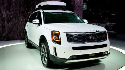Kia Telluride was unveiled at last year's Detroit Auto Show in January.