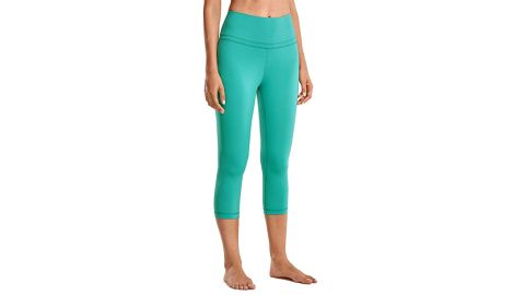 CRZ Yoga for Nude Women with Capris High Waist Workout Sensation