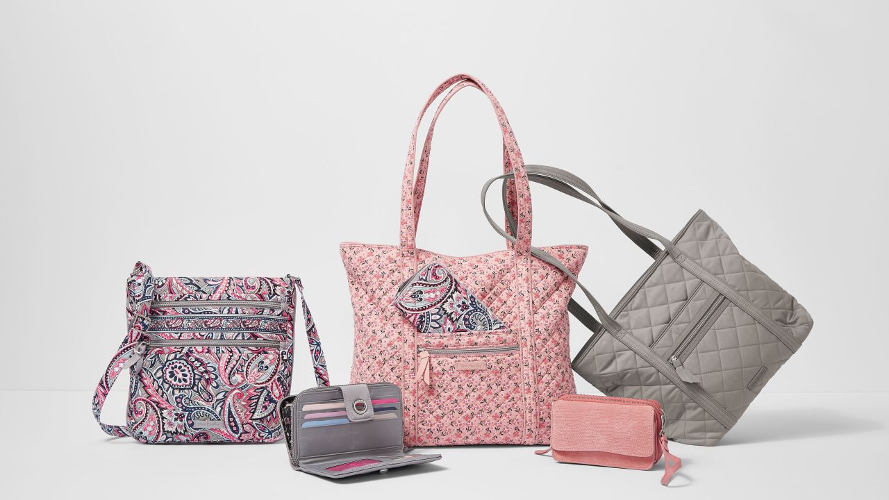 A new Vera Bradley collection of bags made from water-resistant cotton in solid colors is designed to appeal to young working woman.