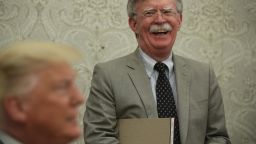 Bolton with Trump in foreground