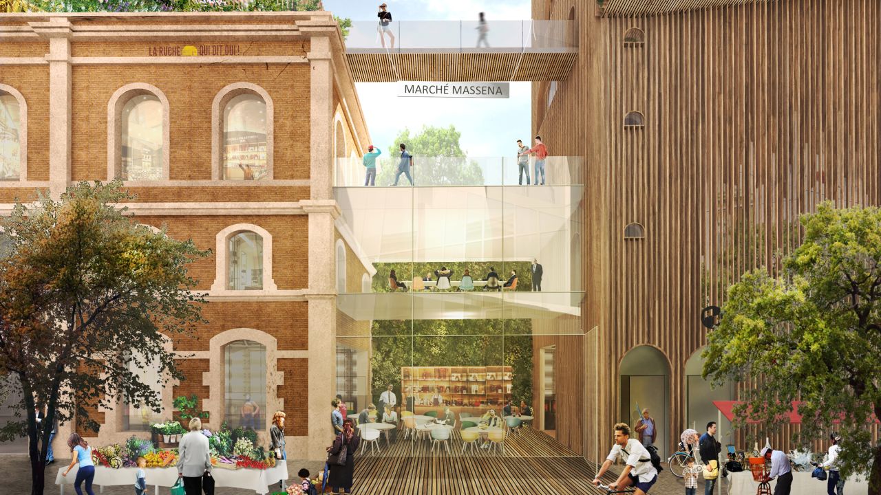 <strong>Gare Masséna: </strong>The old, disused train station will introduce a mixed-used development to Parisians in the 13th arrondissement centered around urban farming and sustainable food ecosystems.
