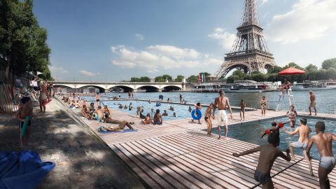 Site de baignade : Trocadéro - Champs de Mars - Paris