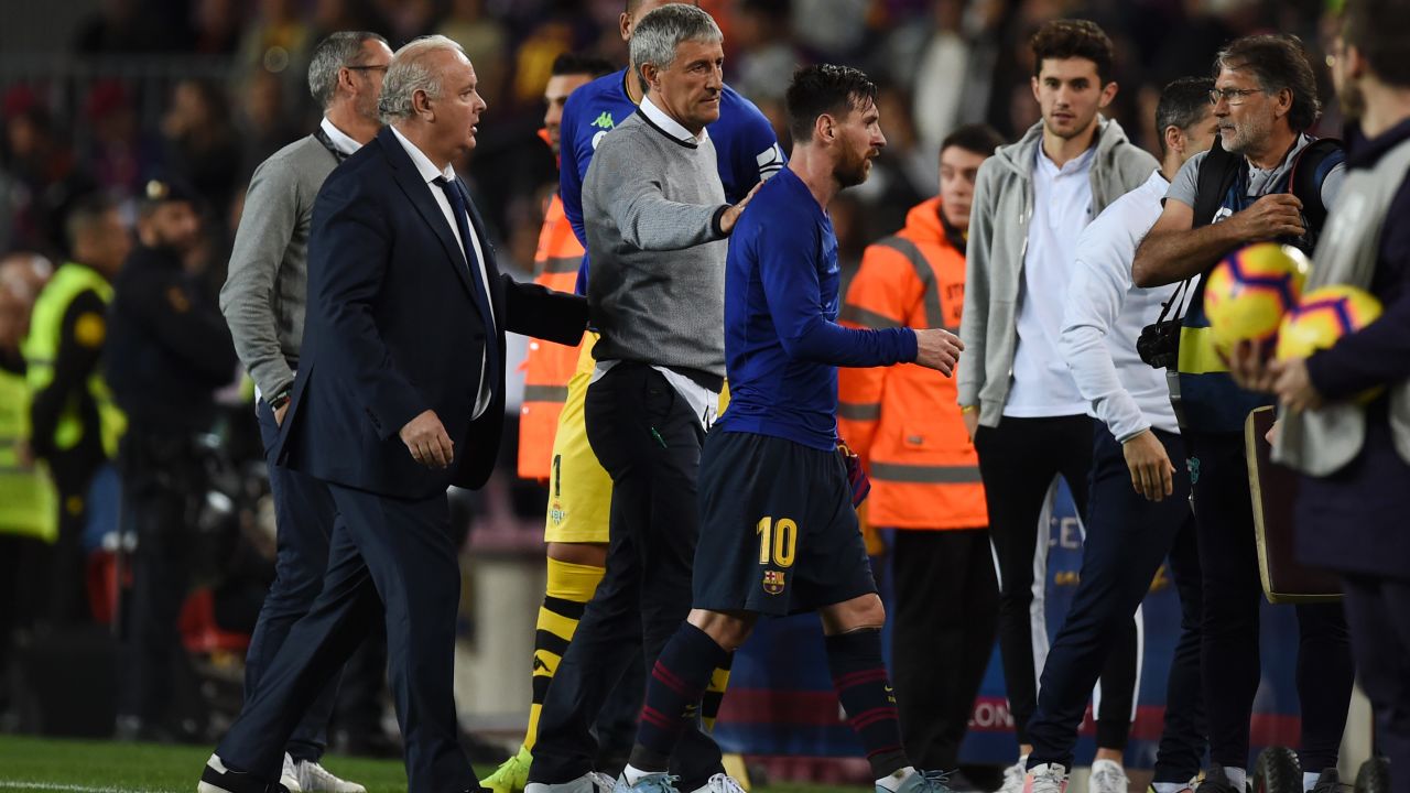 Quique Setien will now get to manage Lionel Messi at Barcelona.