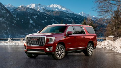 The 2021 GMC Yukon Denali. Over 60% of Yukons sold are the richly appointed Denali version.