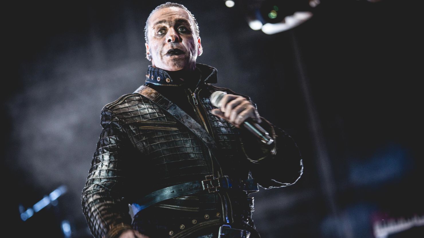 The singer Till Lindemann in concert with the Rammstein at the heavy metal music festival Gods Of Metal staged at the Autodromo Nazionale Monza. Monza, Italy. 2nd June 2016 (Photo by Francesco Castaldo/Archivio Francesco Castaldo/Mondadori via Getty Images)