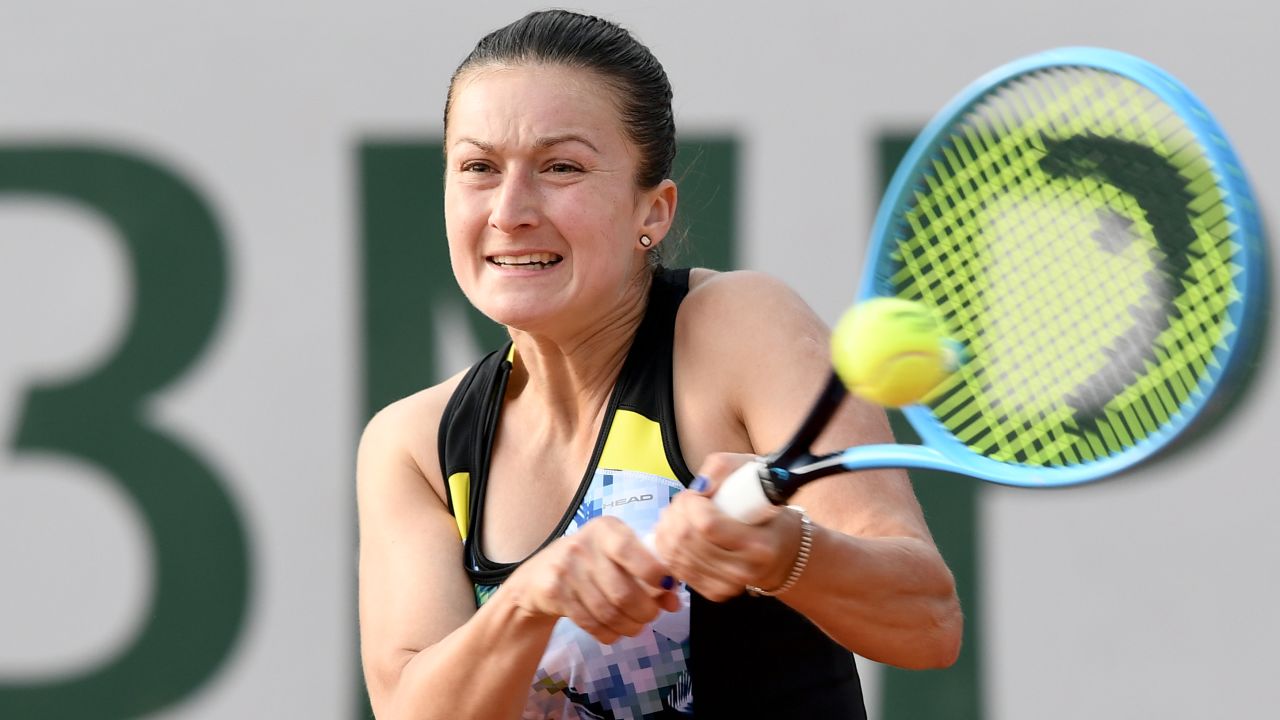 Dalila Jakupovic in action during last year's French Open at Roland Garros.