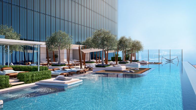 "The Link" will also accommodate airborne pools and spa facilities. 