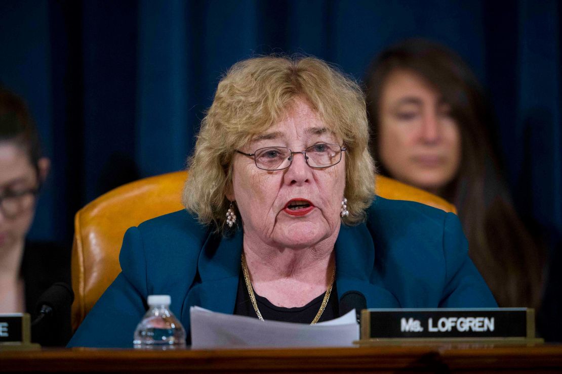 Committee on House Administration Chairwoman Zoe Lofgren, a California Democrat