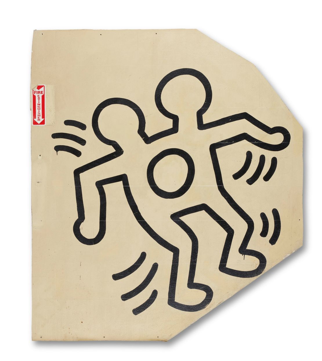 "Untitled (The Church of the Ascension Grace House Mural)" (ca. 1983--84) by Keith Haring.