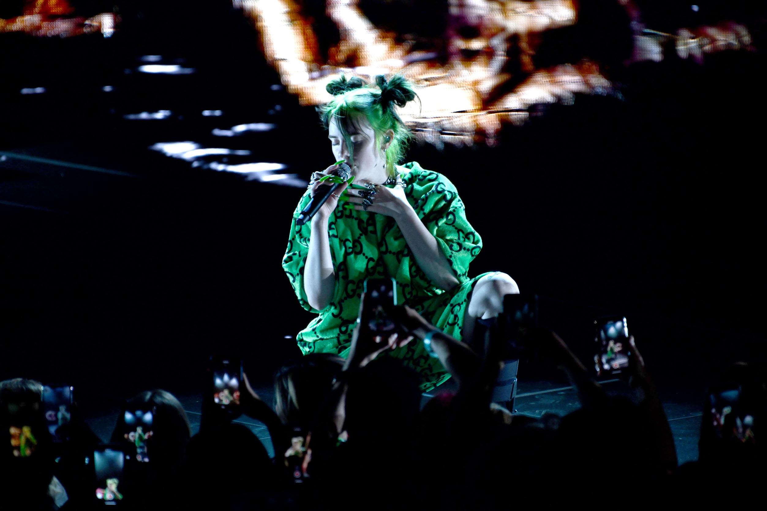 Billie Eilish and Nathan Sheppard are seen at the  Music News  Photo - Getty Images