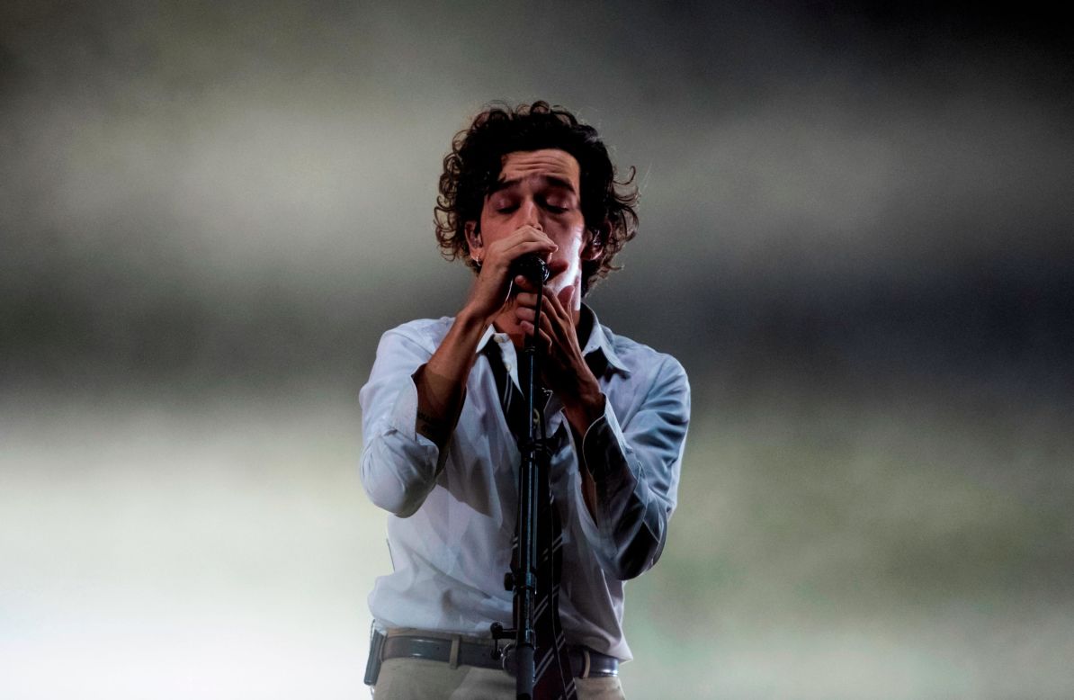 British pop rock band The 1975, headed by lead singer Matt Healy (pictured), are also partnering with Reverb.