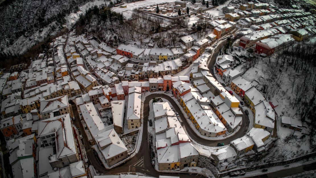 The town sits on the crossroads of three Italian regions.