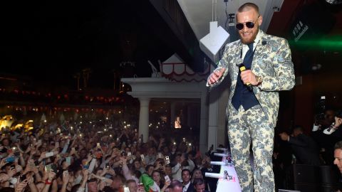 McGregor attends his after fight party in 2017 in Las Vegas, Nevada.