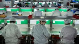 SHENZHEN, CHINA -SEPTEMBER 25: Workers make pods for the e-cigarette company Mystlabs on the production line at First Union, one of China's leading manufacturers of vaping products, on September 25, 2019 in Shenzhen, China. Global production for e-cigarette and vaping products is centered in a five-square-mile district of Shenzhen, China, which is the focal point for roughly 90% of the industrys supply chain. Hundreds of companies in China  ranging from large corporations to smaller workshops -- are vying for a part of the international market for e-cigarette and vaping products industry worth an estimated $15 billion USD. With investigations by U.S. health officials into an outbreak of vaping-related illnesses across more than 30 states, there are new concerns about product safety, health effects, and addiction among young people. Chinas government is drafting new standards for manufacturing, safety, and quality control. The regulations are likely months away from taking full effect, though most established e-cigarette manufacturers in China already employ strict quality controls that comply with U.S. and European standards.  Still, a growing number of U.S. states, including New York and New Jersey, are moving to ban certain vaping products and electronic smoking devices. Many of the firms are seeking to make inroads into the potentially lucrative Chinese market, where reports say more than 60 percent of adult males smoke. (Photo by Kevin Frayer/Getty Images)