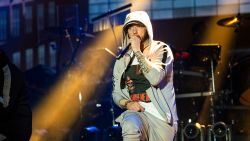 Eminem performs at the Bonnaroo Music and Arts Festival on Saturday, June 9, 2018, in Manchester, Tenn. (Photo by Amy Harris/Invision/AP)