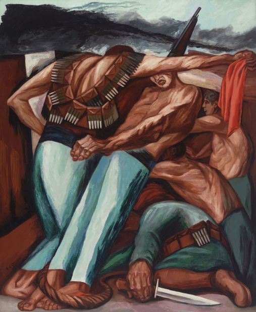 "Barricade" by Jose Clemente Orozco. 