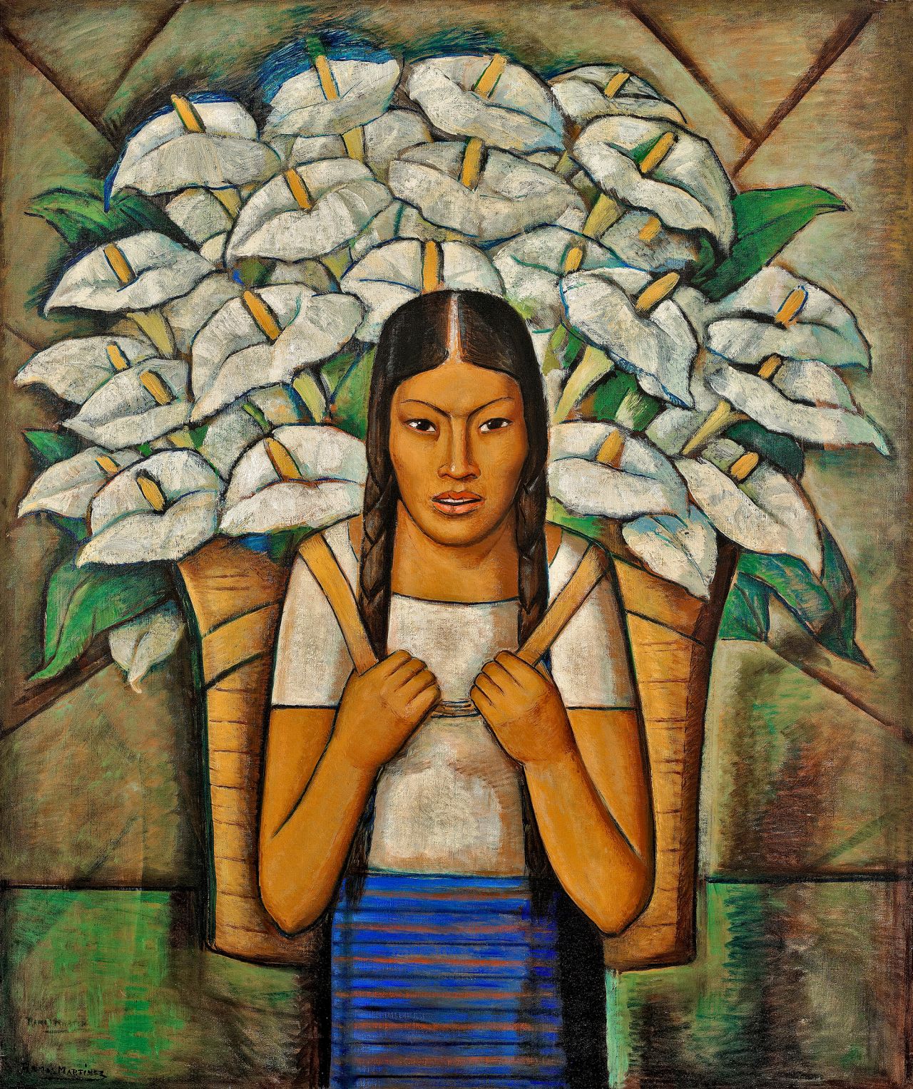 "Calla Lily Vendor" (1929) by Alfredo Ramos Martínez.
