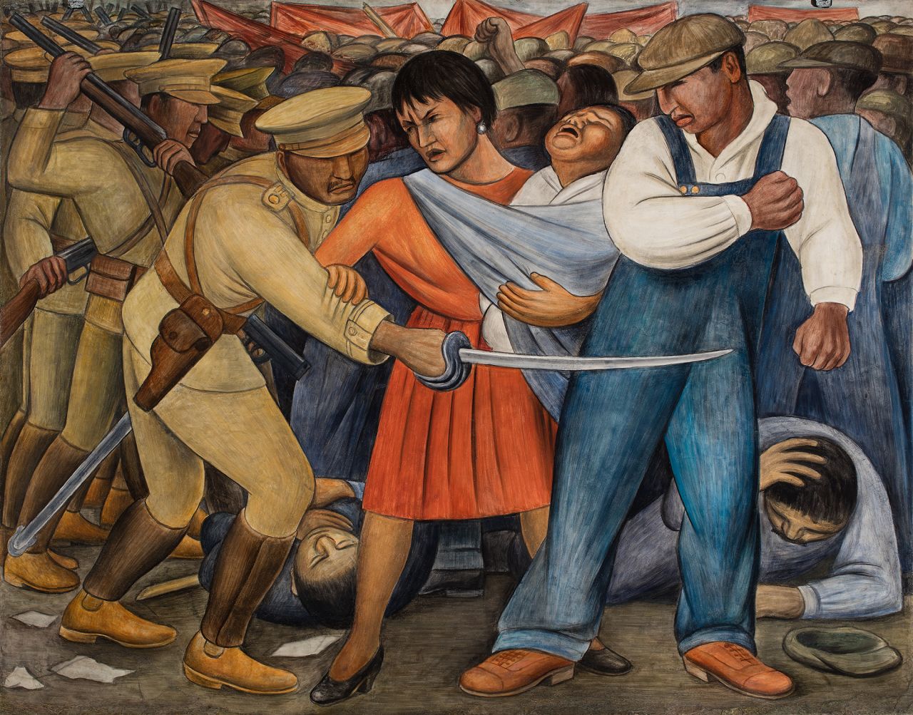 "The Uprising" (1931) by Diego Rivera. 