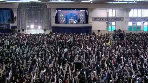 Huge crowds attended Friday prayers in Tehran.