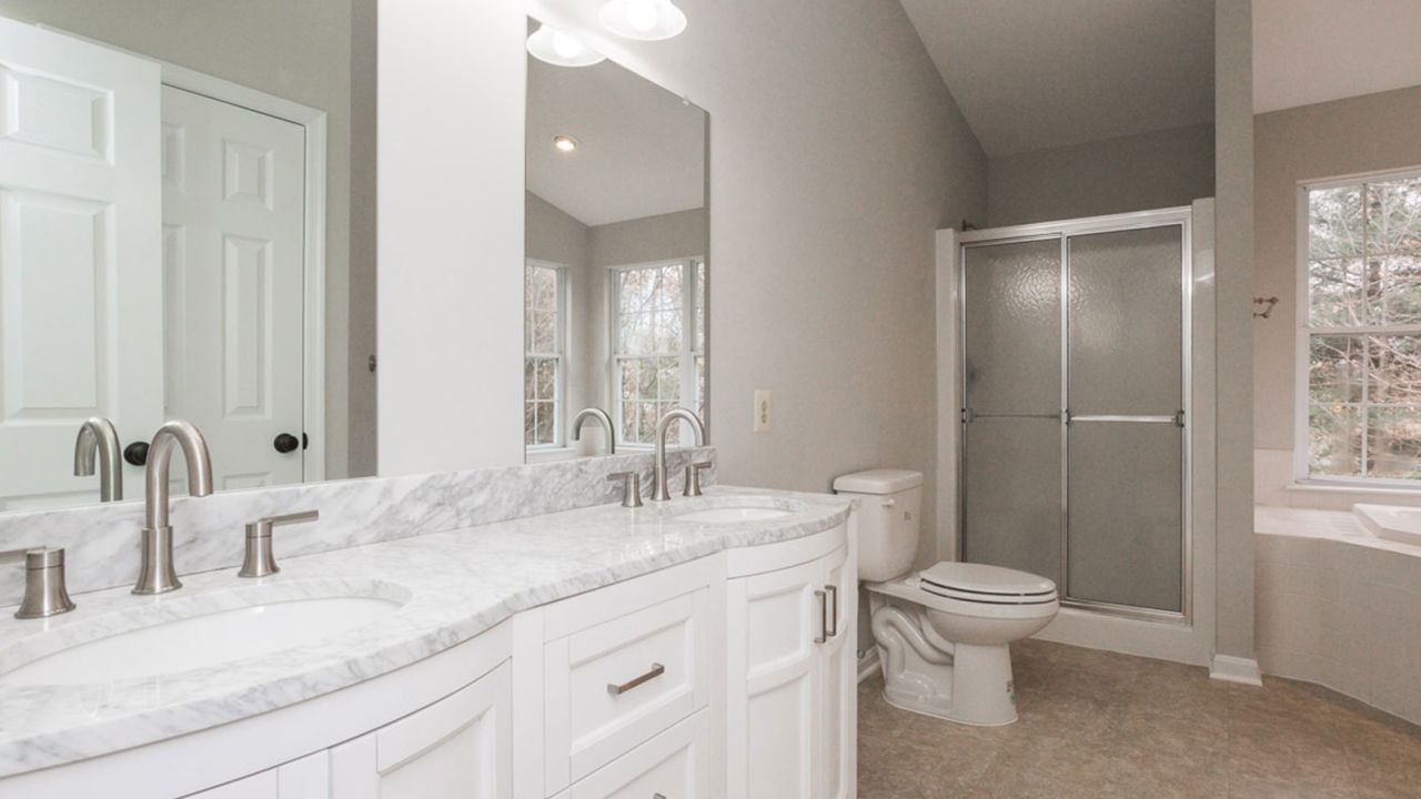 The sellers of the Frederick home avoided distinctive fixtures or finishes for wide appeal.