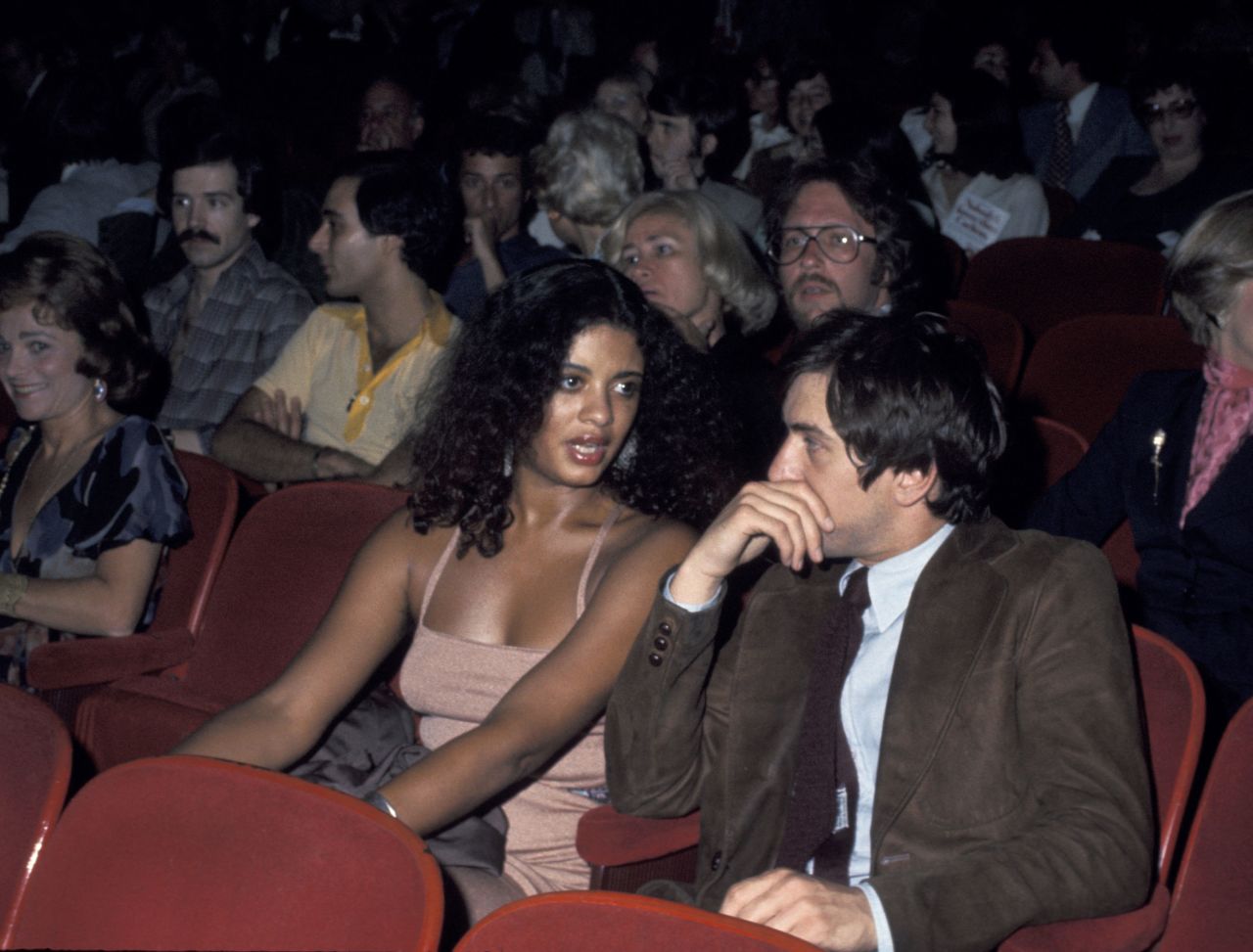 De Niro and his first wife, actress Diahnne Abbott, attend a Shirley MacLaine show in 1976.
